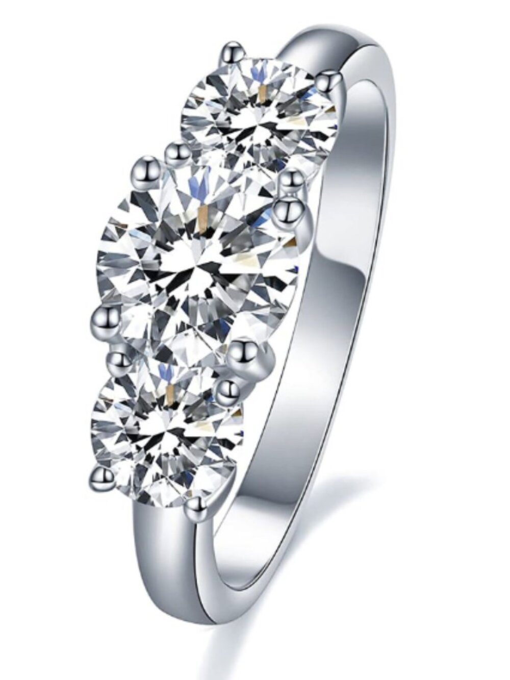 silver gemstone ring